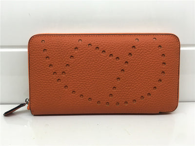 Cartera Clutch de Cuero Genuino con Patrón Lychee - Image 7