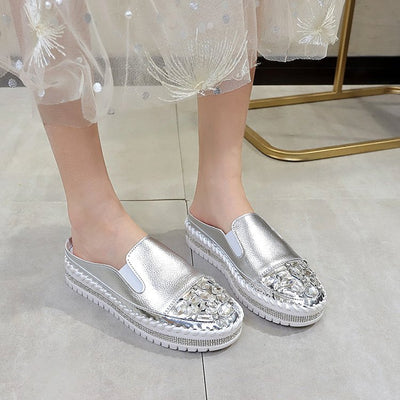 Zapatos Blancos sin Tacón Cómodos - Estilo Coreano Slip-On - Image 10
