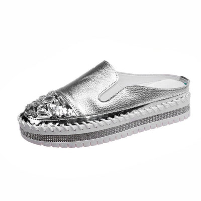 Zapatos Blancos sin Tacón Cómodos - Estilo Coreano Slip-On - Image 7