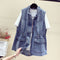 Chaleco Denim Suave Talla Grande para Mujer