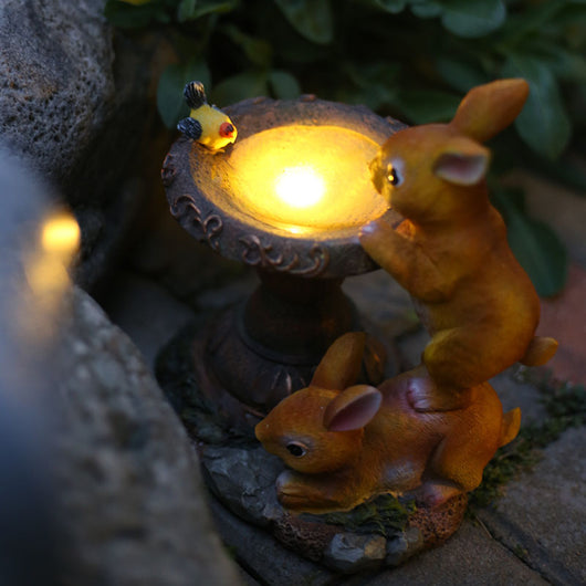 Adorno Solar Conejo para Balcón y Jardín - Luz LED Decorativa - Image 6
