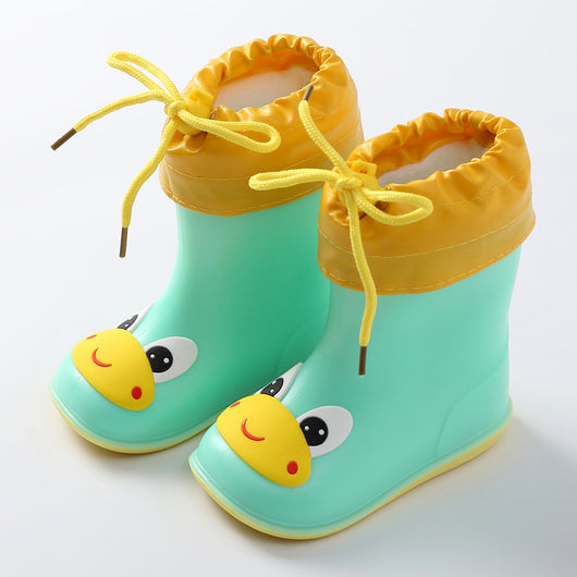 Botas de Lluvia Infantiles con Forro de Terciopelo - Calidez y Protección - Image 13