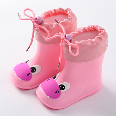 Botas de Lluvia Infantiles con Forro de Terciopelo - Calidez y Protección - Image 3
