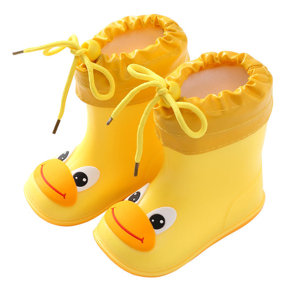 Botas de Lluvia Infantiles con Forro de Terciopelo - Calidez y Protección