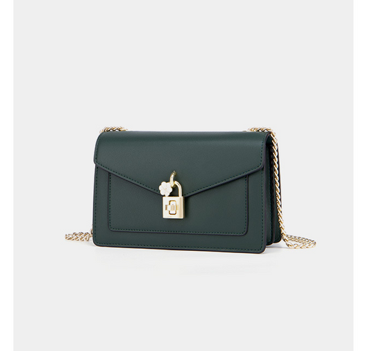 Bolso Bandolera de Piel Genuina con Cadena para Mujer - Image 6