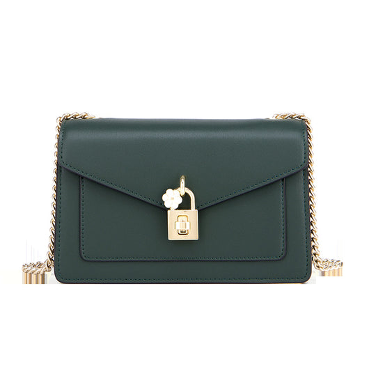 Bolso Bandolera de Piel Genuina con Cadena para Mujer - Image 7