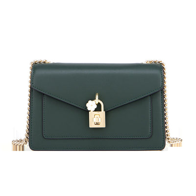 Bolso Bandolera de Piel Genuina con Cadena para Mujer - Image 3