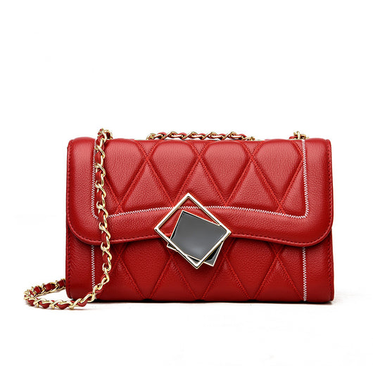 Bolso de Hombro Cuero Genuino Baotou Estilo Urbano para Mujer - Image 6