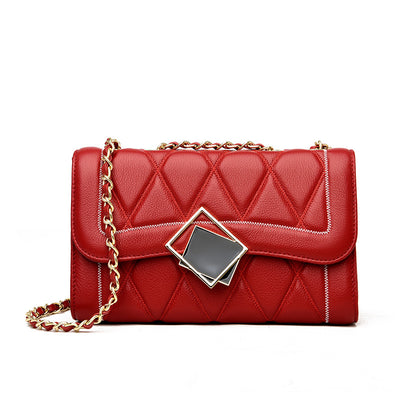Bolso de Hombro Cuero Genuino Baotou Estilo Urbano para Mujer - Image 4