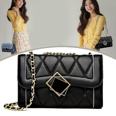 Bolso de Hombro Cuero Genuino Baotou Estilo Urbano para Mujer