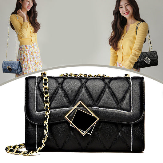 Bolso de Hombro Cuero Genuino Baotou Estilo Urbano para Mujer