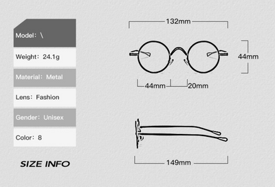 Gafas de Sol Polarizadas Redondas Retro Punk - Estilo Crown Prince - Image 10