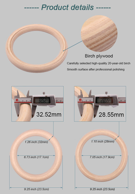 Anillas de Gimnasia Birch Rings - Entrenamiento Funcional Profesional - Image 6