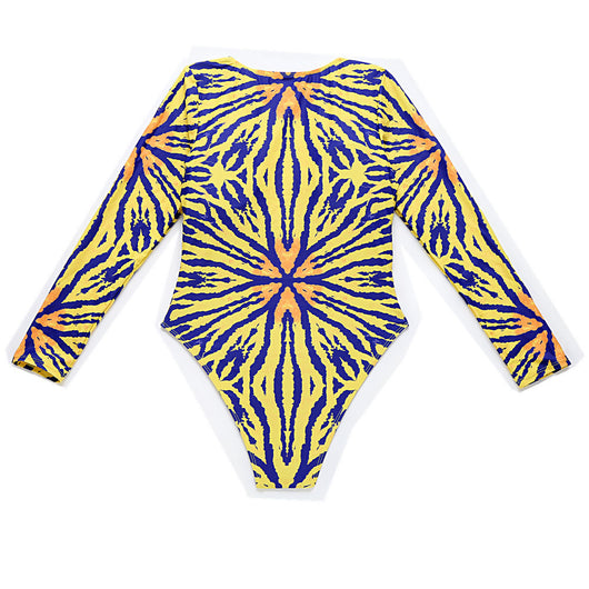 Traje de Baño Manga Larga Protección Solar Estilo Europeo - Image 3