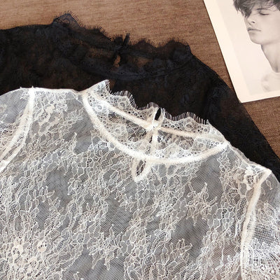 Blusa de Encaje Eyelash Sexy para Verano - Image 13