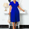Vestido Elegante Talla Grande con Mangas Volantes y Pliegues - Diseño Africano Moderno