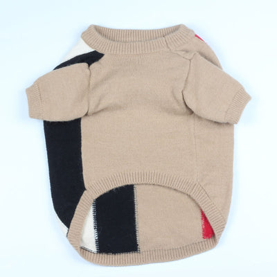 Suéter Cuello Redondo Patrón Cuadros Británico Disfraz Perro Teddy - Image 6
