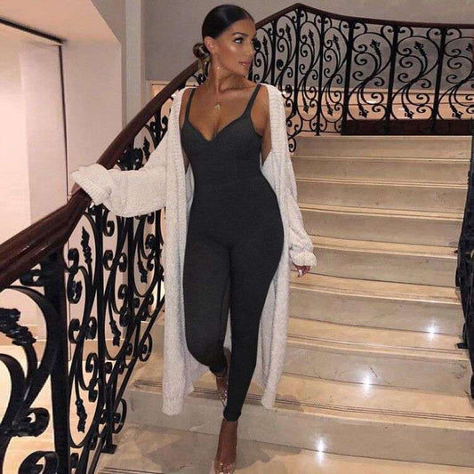 Pantalón Tipo Overol Cómodo y Casual con Bandolera para Mujer