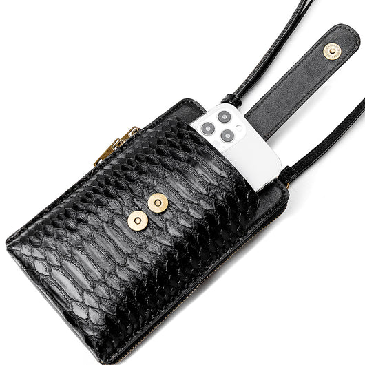 Bolso Bandolera Cuadrado Pequeño con Estampado de Serpiente - Cuero PU - Image 7