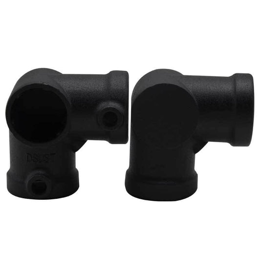 Conector Angular de Aluminio Tres Vías - Acabado Negro Mate Retro - Image 6