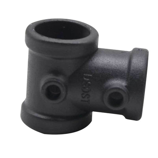 Conector Angular de Aluminio Tres Vías - Acabado Negro Mate Retro - Image 2