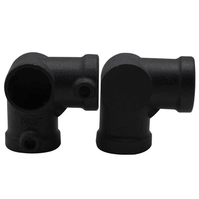 Conector Angular de Aluminio Tres Vías - Acabado Negro Mate Retro - Image 5