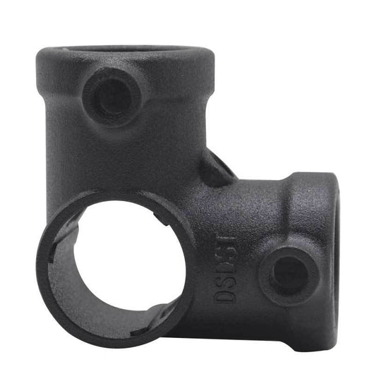 Conector Angular de Aluminio Tres Vías - Acabado Negro Mate Retro - Image 4