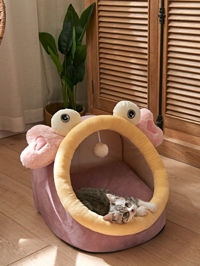 Casa Cama para Gatos Cuatro Estaciones Desmontable y Lavable - Image 8