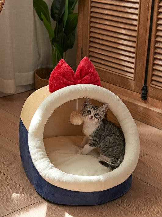 Casa Cama para Gatos Cuatro Estaciones Desmontable y Lavable - Image 5