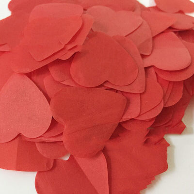 Confeti de Corazones Rojo Melocotón - Decoración de Mesa para Bodas y Celebraciones - Image 6