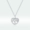 Collar de Plata S925 Corazón Elegante Estilo Europeo para Niñas