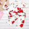 Conjunto de 3 Piezas para Bebé Niña con Blusa Floral, Pantalón y Diadema de Moño
