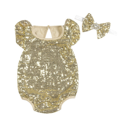 Enterizo de Lentejuelas para Bebé - Diseño Festivo y Cómodo - Image 5