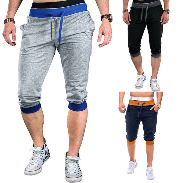 Pantalones Deportivos Cortos con Detalles Contrastantes para Hombre