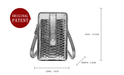 Bolso Bandolera Cuadrado Pequeño con Estampado de Serpiente - Cuero PU - Image 6
