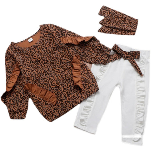 Conjunto Infantil Niña Blusa Floral y Pantalón Blanco - Image 11