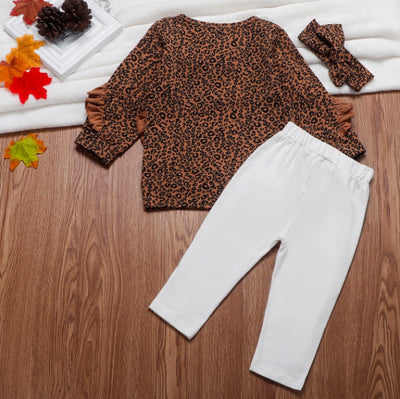 Conjunto Infantil Niña Blusa Floral y Pantalón Blanco - Image 8