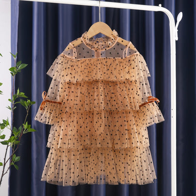 Vestido Princesa Otoño Niña con Lentejuelas y Tul Estrellas - Image 6