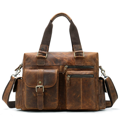 Bolsa de Cuero Premium para Viajes y Negocios - Maletín Duffel Ejecutivo - Image 3