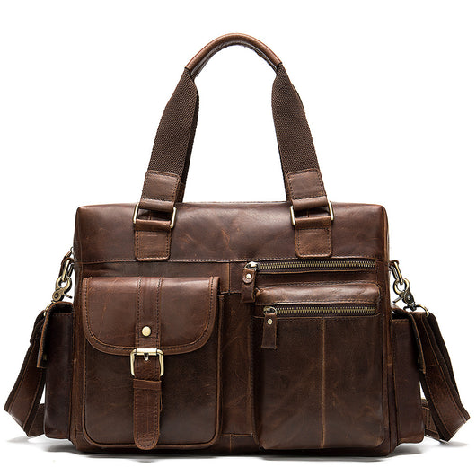 Bolsa de Cuero Premium para Viajes y Negocios - Maletín Duffel Ejecutivo - Image 5