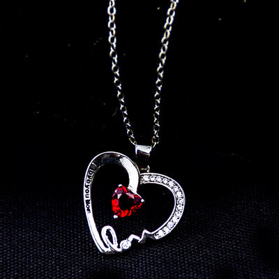 Collar Corazón de Durazno con Grabado Te Amo Mamá - Regalo Día de Madres - Image 13