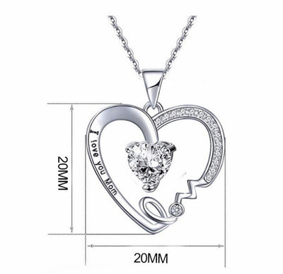 Collar Corazón de Durazno con Grabado Te Amo Mamá - Regalo Día de Madres - Image 7