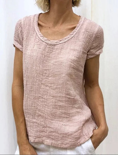 Playera de Algodón Doble Capa Crepe para Mujer - Diseño Moderno y Versátil