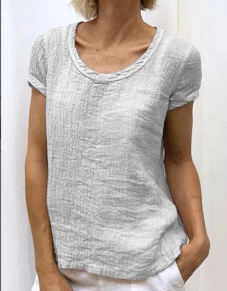 Playera de Algodón Doble Capa Crepe para Mujer - Diseño Moderno y Versátil - Image 2