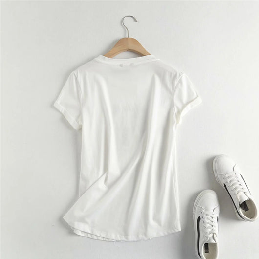 Camiseta Casual de Moda Urbana con Estampado Minimalista - Image 5