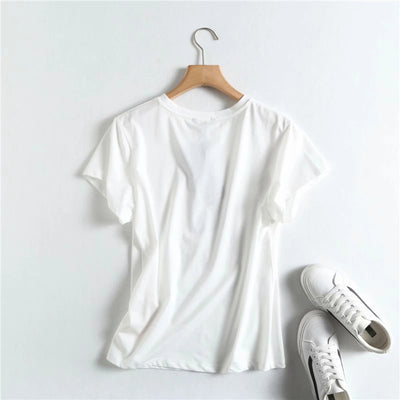 Camiseta Casual de Moda Urbana con Estampado Minimalista - Image 4