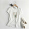 Camiseta Casual de Moda Urbana con Estampado Minimalista