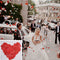 Confeti de Corazones Rojo Melocotón - Decoración de Mesa para Bodas y Celebraciones