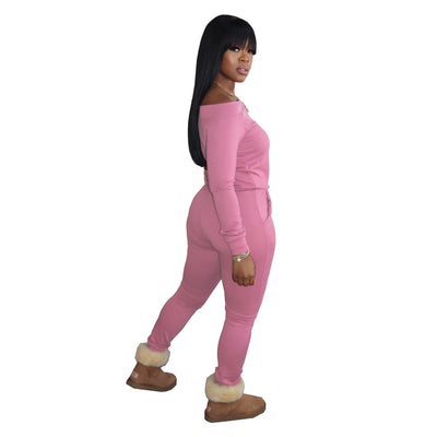Mono Elegante de Un Hombro con Mangas Largas para Mujer - Image 6