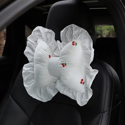 Cojín de Cuello y Reposacabezas con Estampado de Moño para Auto - Image 12